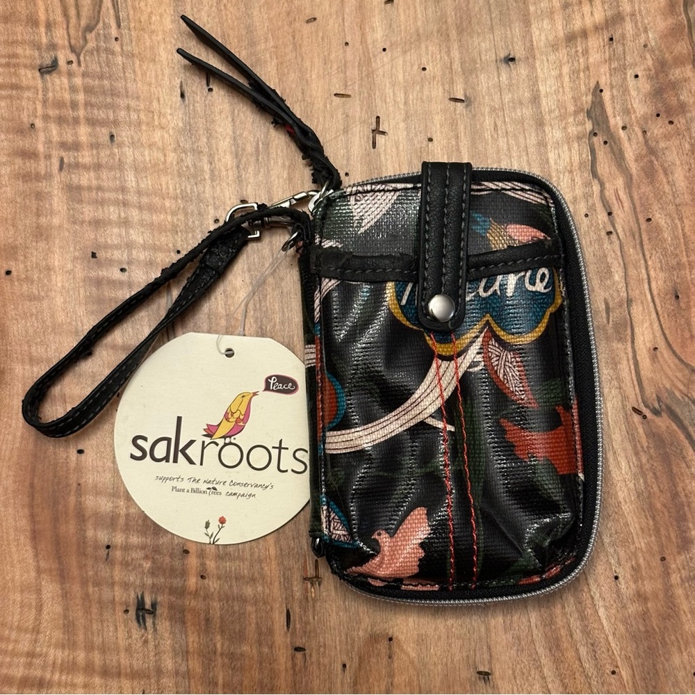 Sakroots Multicolor Floral Wristlet